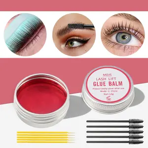Eyelash Lift Glue Paste Tool Set, Eyelash Perm Kit, Solid Eyelash Lift Glue & Eyelash Lift Rod with Brush, Eyelash Perm Pad Tool Brush All in One, Makeup, Cosmetic