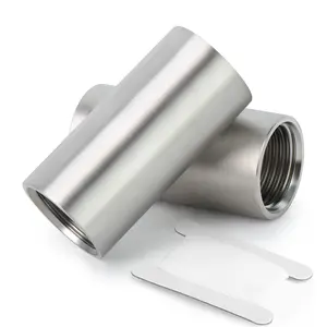 TAISHER 2PCS Stainless Steel Pipe Fittings, NPT Female Threaded, Length Nipple Cast Pipe