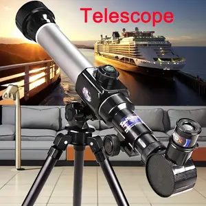 HD Telescope Set with Adjustable Tripod, Portable Monocular for Beginners, Manual Focus, Ideal Science Gift for Teens & Adults