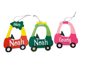 Custom Cozy Coupe Car Ornament - Select Style & Color - Personalized with Child's Name & Year