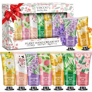 7 Pack Hand Cream Gifts Set for Women, Teacher Appreciation Gift / Graduation Gifts, Moisturizing Mini Hand Lotion Travel Size for Dry Cracked Hands, Birthday Gift