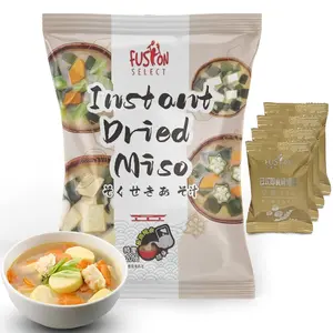 Fusion Select Freeze Dried Tofu Miso Soup Packets – Japanese Instant Miso Soup, Authentic Soup Mix, Easy Ready Meal with Tofu
