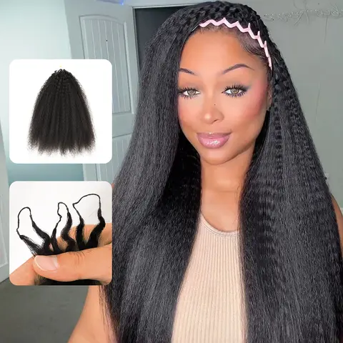 Daixi Human Hair Crochet Extensions Kinky Straight Burmese Curly Deep Wave Pre Separated Feather Texture Lightweight Crochet Hair for Boho Braids 50g Pack 3-5 Packs for Full Head #tiktokshopstockup