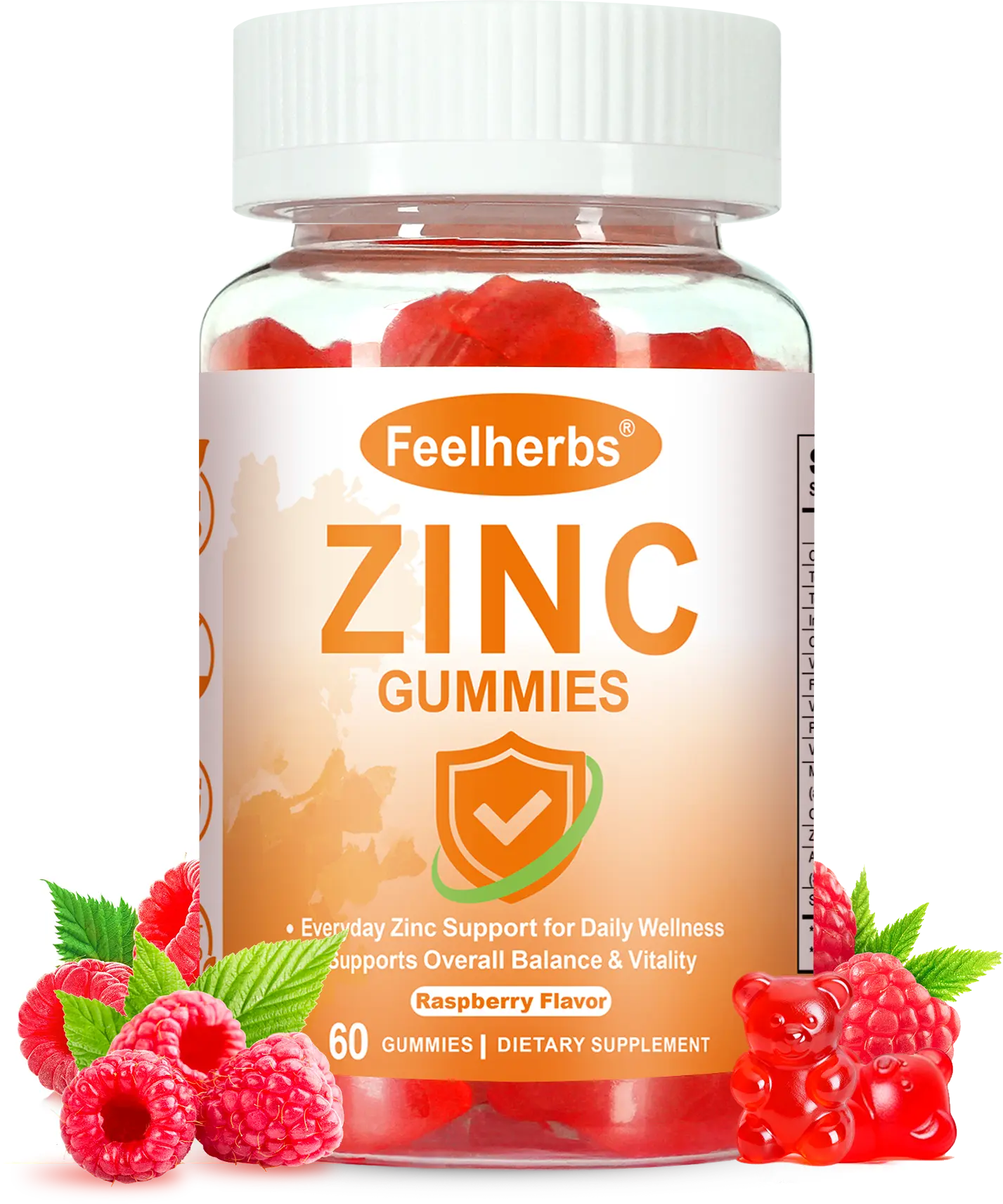 Vegan Sugar-Free Dairy-Free Zinc Gummies for Women - 60 Count Chewable Daily Supplement, 7.5mg per Serving, Raspberry Flavor, with Vitamin B6, B12, D3, Essential Minerals, Immune Boost, Prop 65 Safe, No Artificial Additives for Adults