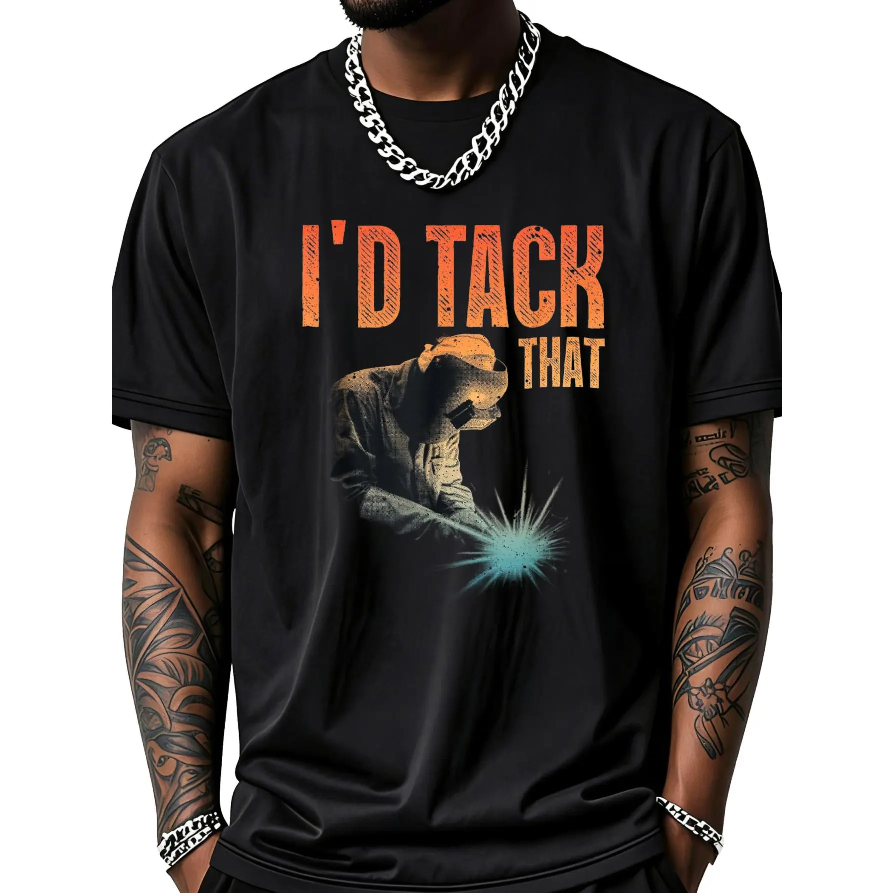 Best Welding Art Men Women Tack Welder Ironworkers Pipeliner T-Shirt