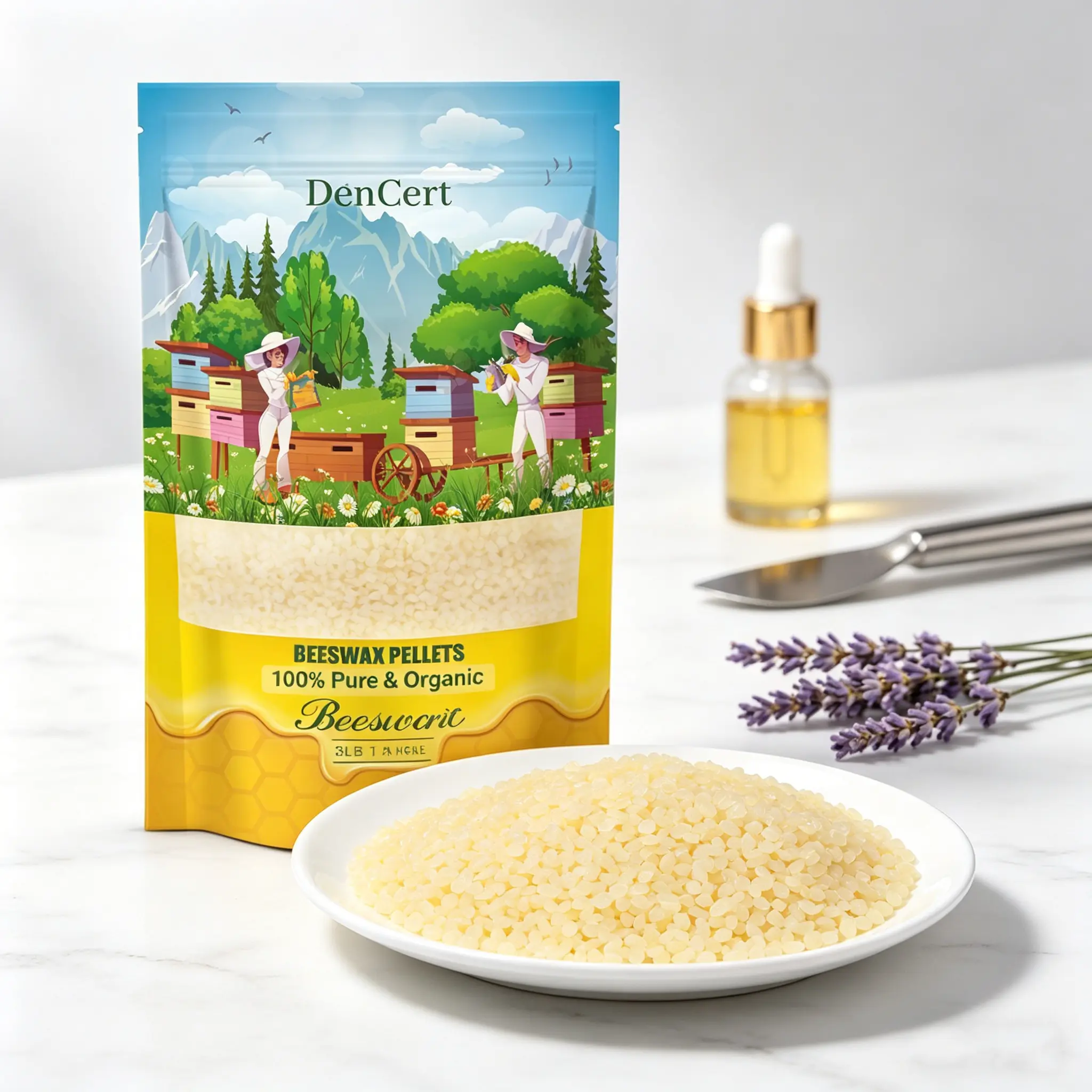 Pure Triple Filtered Natural Beeswax Pellets, Unscented Crafting Supplies for Candle Making, DIY Soap Lip Balm Lotion Skincare, Wood Polish & Furniture