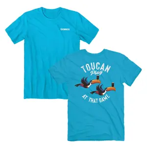 Guinness Gilroy Toucan Play at that Game Front and Back Print T-Shirt