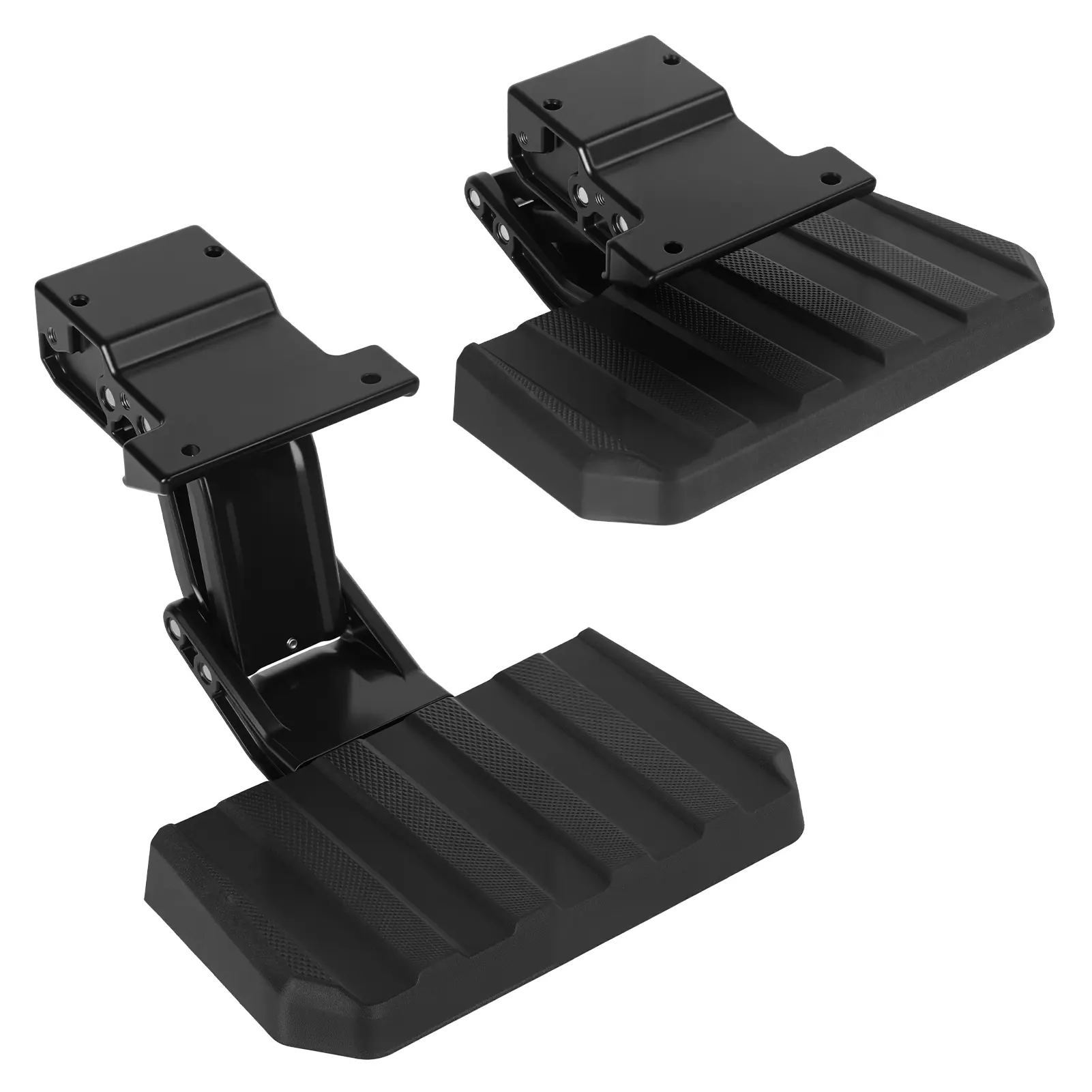 Explorinox VPC3Z-17A958-D Truck Side Step Retractable Bed Step Driver Left Side Folding Compatible with 2023 2024 2025 Ford F-250 Super Duty Heavy-Duty Metal Direct Fit