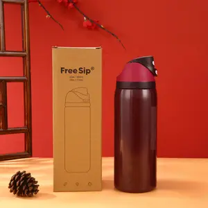 Black Cherry 32 oz Water Bottle, Leakproof,Insulated Water Bottle Button Drinkware, Valentine Day Gift,Gift For Her ss1