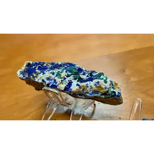 Azurite and Malachite natural crystal