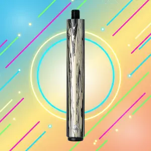 RHINO Retro Pale Moon Ebony Carbon Composite Cue Extension, 8-Inch — 5/8-11 Bumper Joint, M10 Extension Joint, 32mm Collar, ~4.5oz