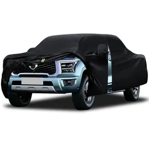 Truck Cover Waterproof All Weather, Waterproof All Weather for Automobiles Full Exterior Cover Rain Sun Snow Protector with Door Zipper