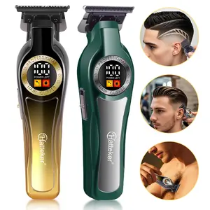Portable Hair Clipper Kit, Professional Hair Trimmer for Barber Shop, Men's Electric Beard Trimmer Shaver for Men, Cordless Hair Trimmer with Zero Gapped T-Blade, Hair Cutting Tools, Barber Hair Clippers