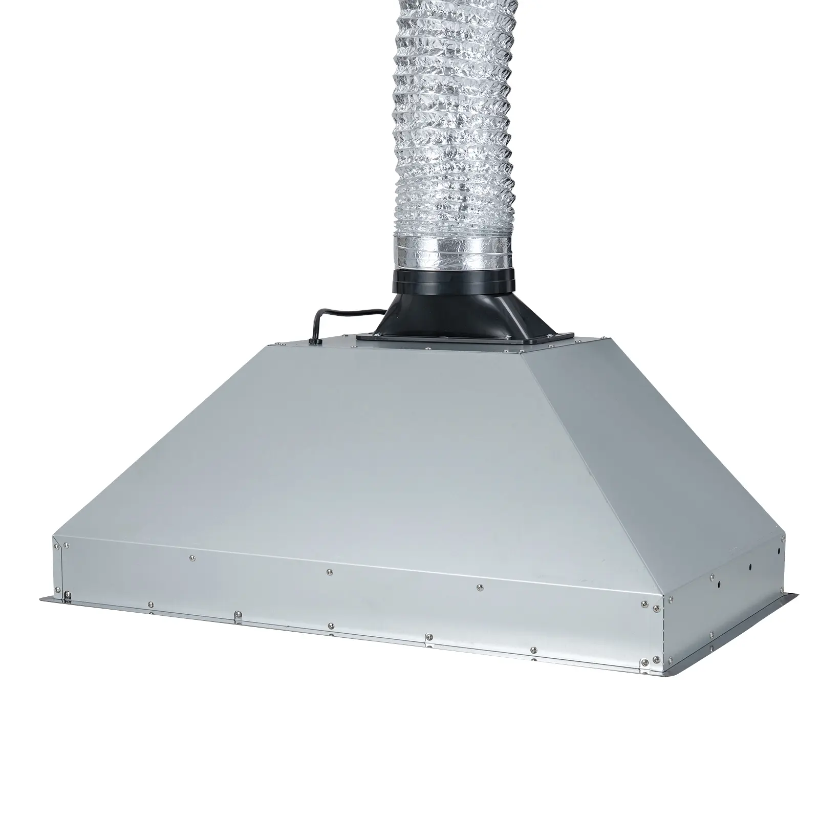 COSTWAY - 36 Inch Under Cabinet Range Hood with 4 Fan Speeds and Baffles Filters-Silver