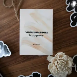 Dear Self Co. Gentle Reminders for the Journey Daily Affirmation Cards with Bible Verses for Self-Awareness and Healing 52 Inspirational Cards