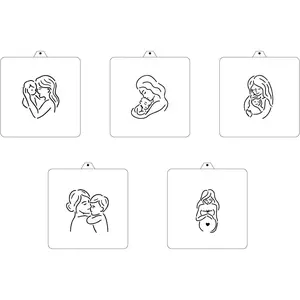 Reusable Paint Your Own Cookie Stencils Custom Detailed Designs for Cookies and Coloring Pages, Perfect for Kids, Parties, Bakers, Mother's Day