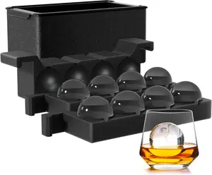 2Inch Clear Ice Ball Maker for Whiskey: Circle Ice Cube Tray for Old Fashioned Bourbon Whisky