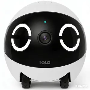 ROLA Mini Smart Mobile Camera Home EBO Wireless Indoor Robot 2K Ultra HD Night Vision 5000mAh Battery for Remote Dating & Pet Monitoring