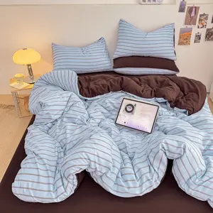 Nordic Minimalist Bedding Set, 3/4pcs Cozy Plush Three-Piece Suite, Breathable & Durable, All-Season Use, Versatile Home Decor