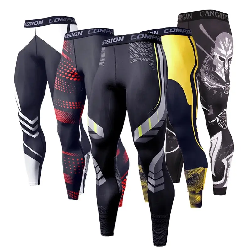 Printed Compression Running Leggings