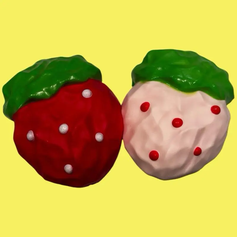 Ultra Soft Strawberry Squishy Toy, Super Satisfying Stress Relief, Slow Rising Foam Squishy, Cute Kawaii Squeeze Toy, Anxiety Relief Toy Decompression Sensory Fidget