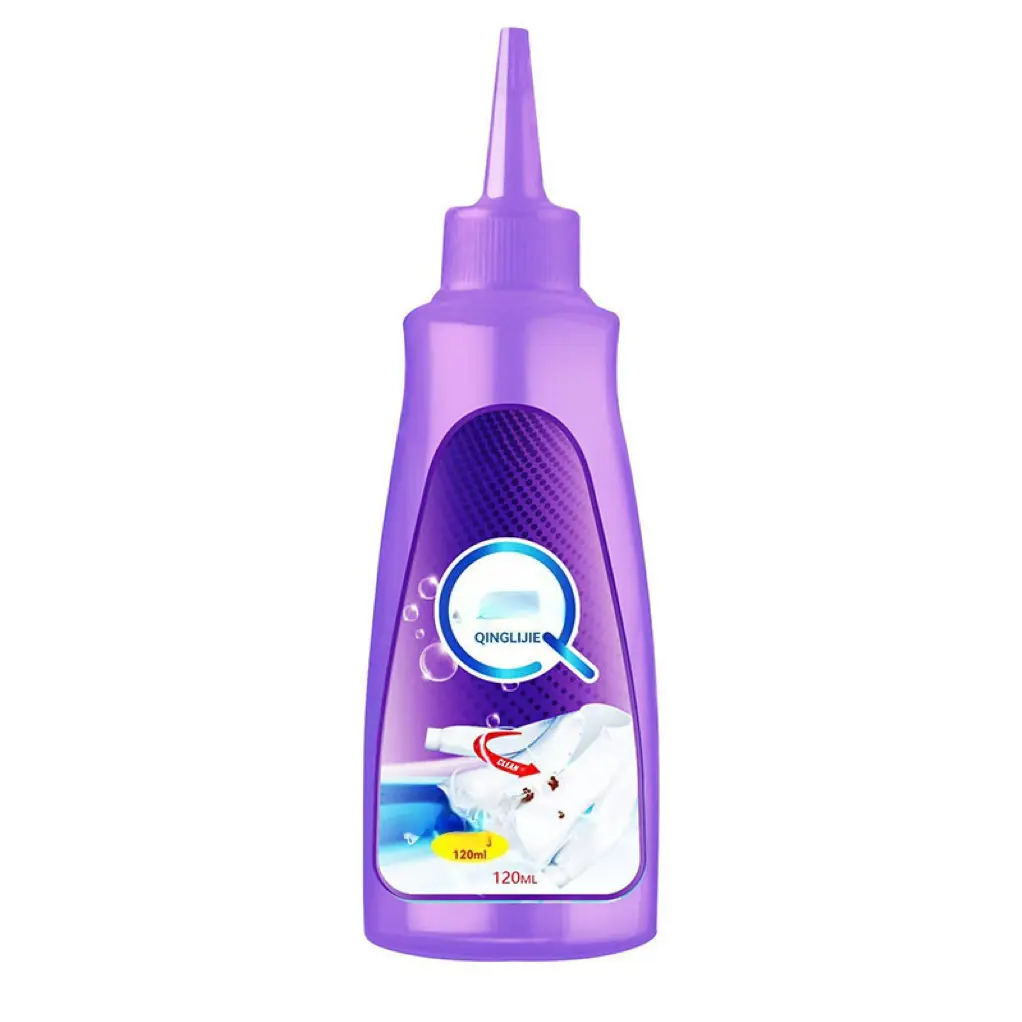 120ml Activated enzyme clothing stain remover, quick stain remover no-wash degreasing dry cleaner, remove yellow and milk stain remover, deep cleaning yellow whitening stain remover Household