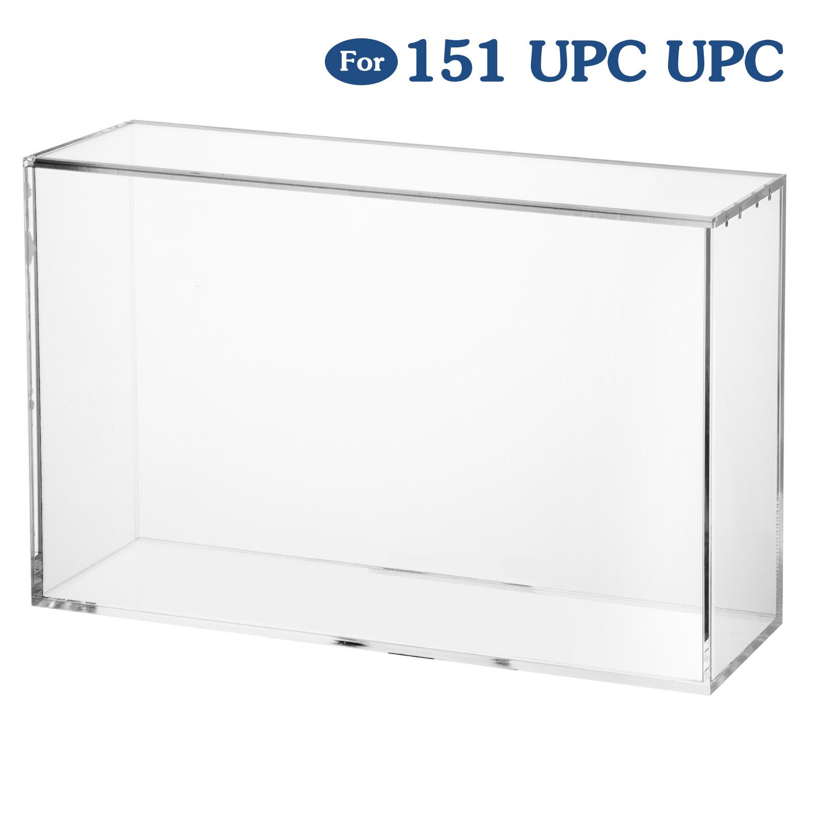 Acrylic PKMN Protective Display Case Box with Megnetic Lid for Mega Charizard ex UPC 151 UPC  Storage Booster Box PKMN Trading Anime Graded Cards , Protector  Holder Stackable