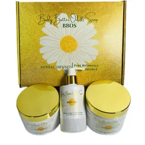 Herbal Infused Trio (Body Butter Oil & Soap) BBOS body skin
