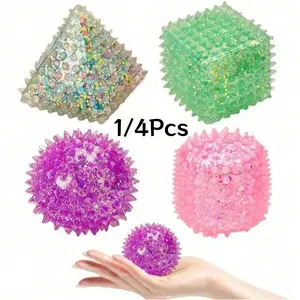 1/4 Stress Relief Magic Cube Ball Toy, Spiky Sensory Squeeze Mini Stress Ball, Slow Bounce Dough Stress Ball, Stress Ball Squishy, Relaxing Party Gift, Birthday Present