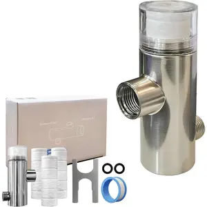 NSF 42 Certified Universal & Easy Installation Shower Filter - High Output Water Softener System with 3 Replacement Cartridges - Hard Water Filter for Healthier , Hair & Nails