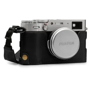 MegaGear Fujifilm X100V Ever Ready Top Grain Leather Camera Half Case