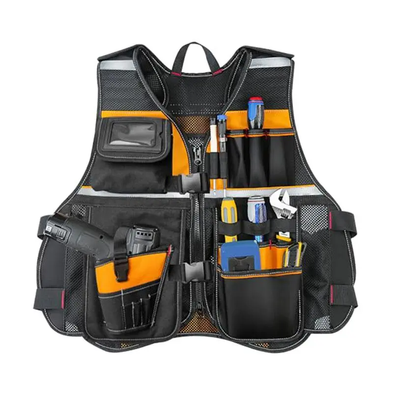 Tool Vest, Electrician Tool Vest, Tool Vest for Carpenters, Tool Vest for Men, Work Tool Vest, Tool Organizer for Men, Construction Gear
