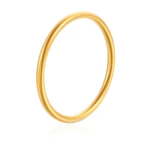Waterproof & Hypoallergenic Statement Bangle in Golden Finish for Everyday Wear