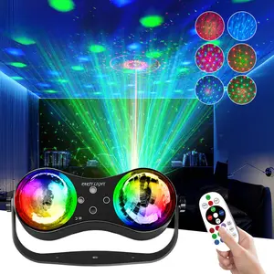 Rotating LED Crystal Ball Light, Northern Lights Themed, Remote & Voice Control, Colorful Glow, Indoor Use Party Lighting for KTV Room Decoration