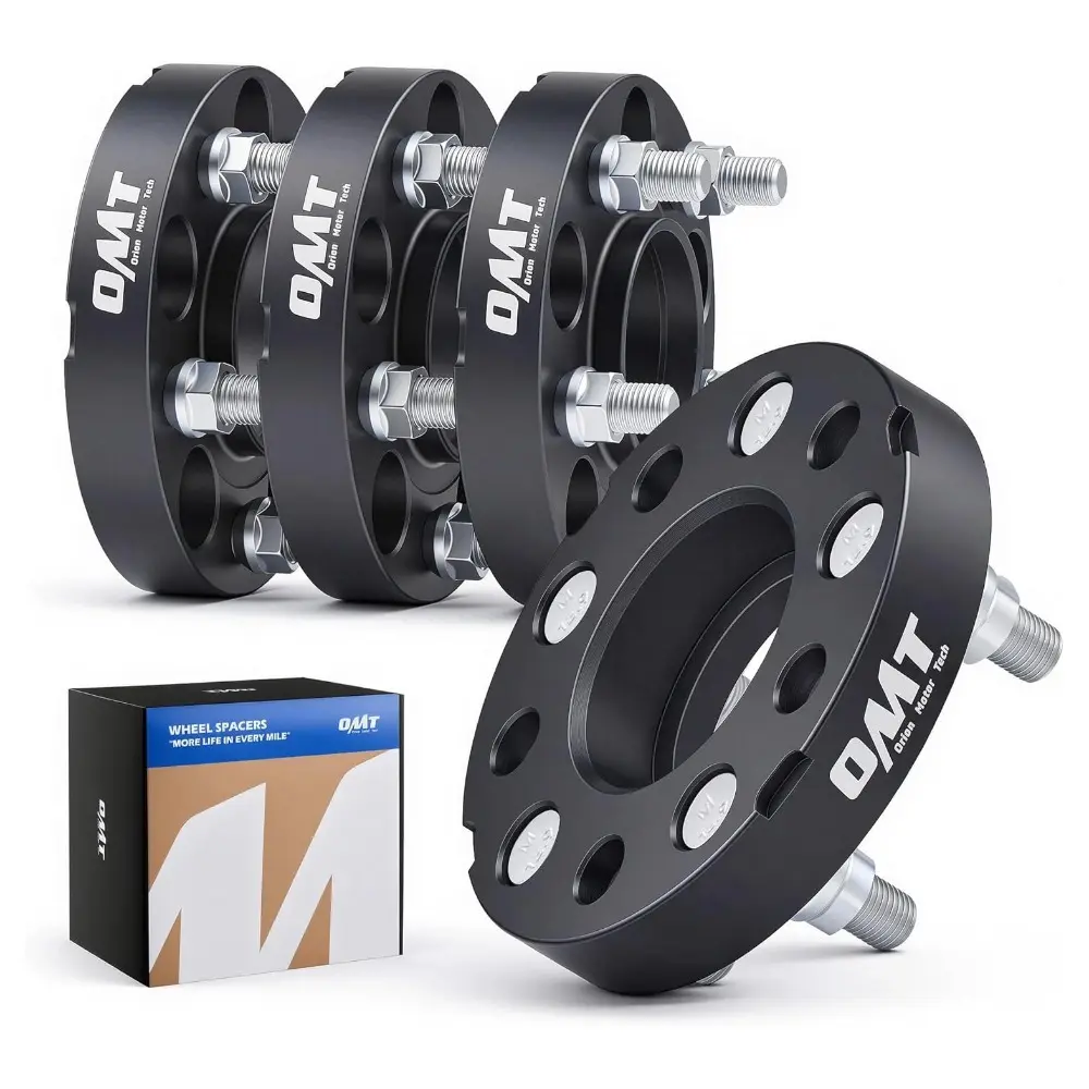 【SpotlightDay】Orion Motor Tech 4pcs Wheel Spacers & Adapters – Hub Centric 5x100, 5x114.3, 6x135 – Compatible with Ford F-150, Expedition, Lincoln Navigator, Subaru, Honda, Acura – 25mm-1" Spacer Kit