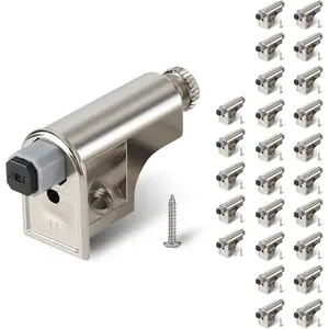 25 Pcs Soft Close Cabinet Door Damper, Soft Close Dampers for Cabinet Doors/Wardrobe/Kitchen/Bookcases, Hydraulic Cabinet Buffer Damper, Silent Door Closing, with self-Closing Mechanism