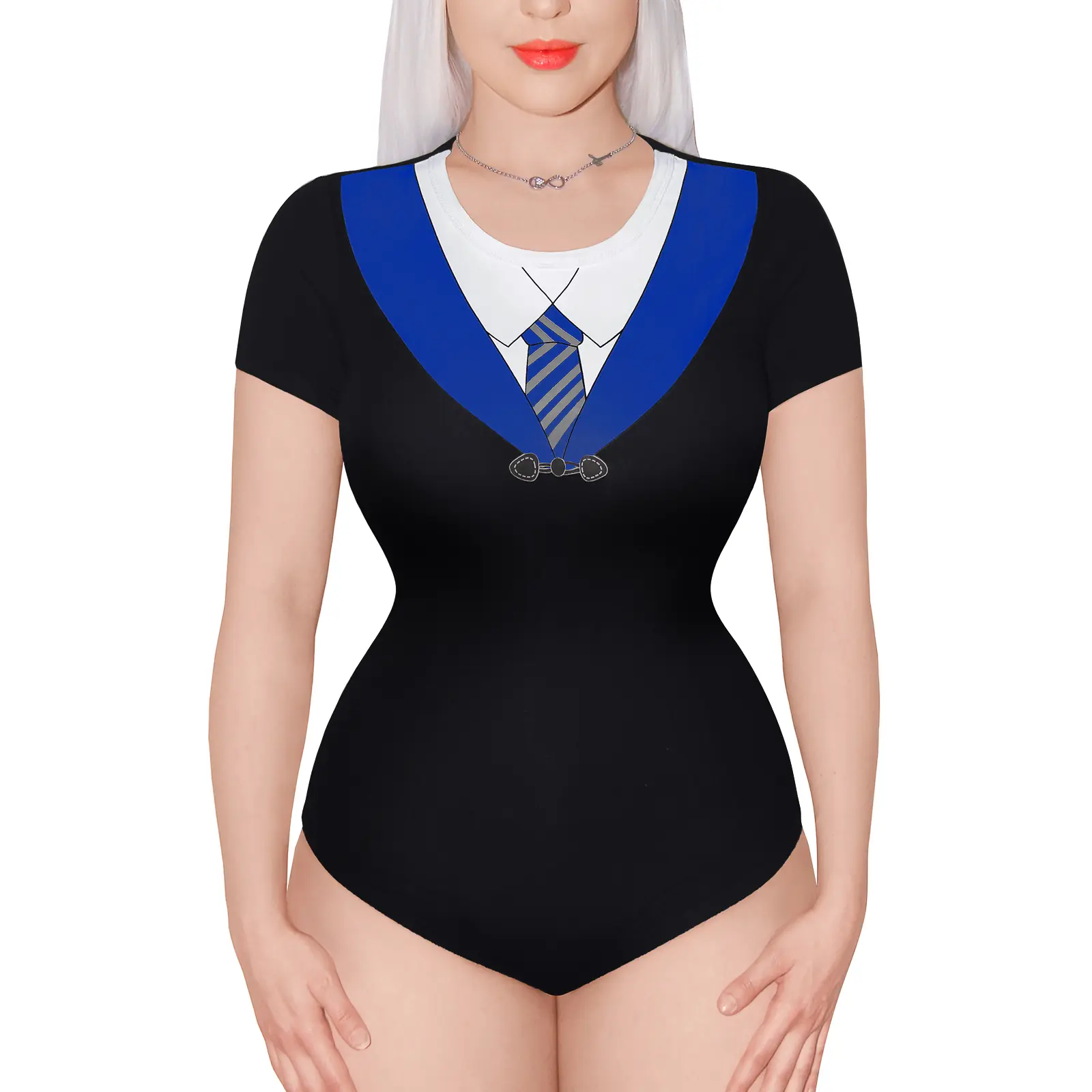 Littleforbig Cotton Romper Onesie Pajamas Bodysuit - Wizard School Robe Onesie