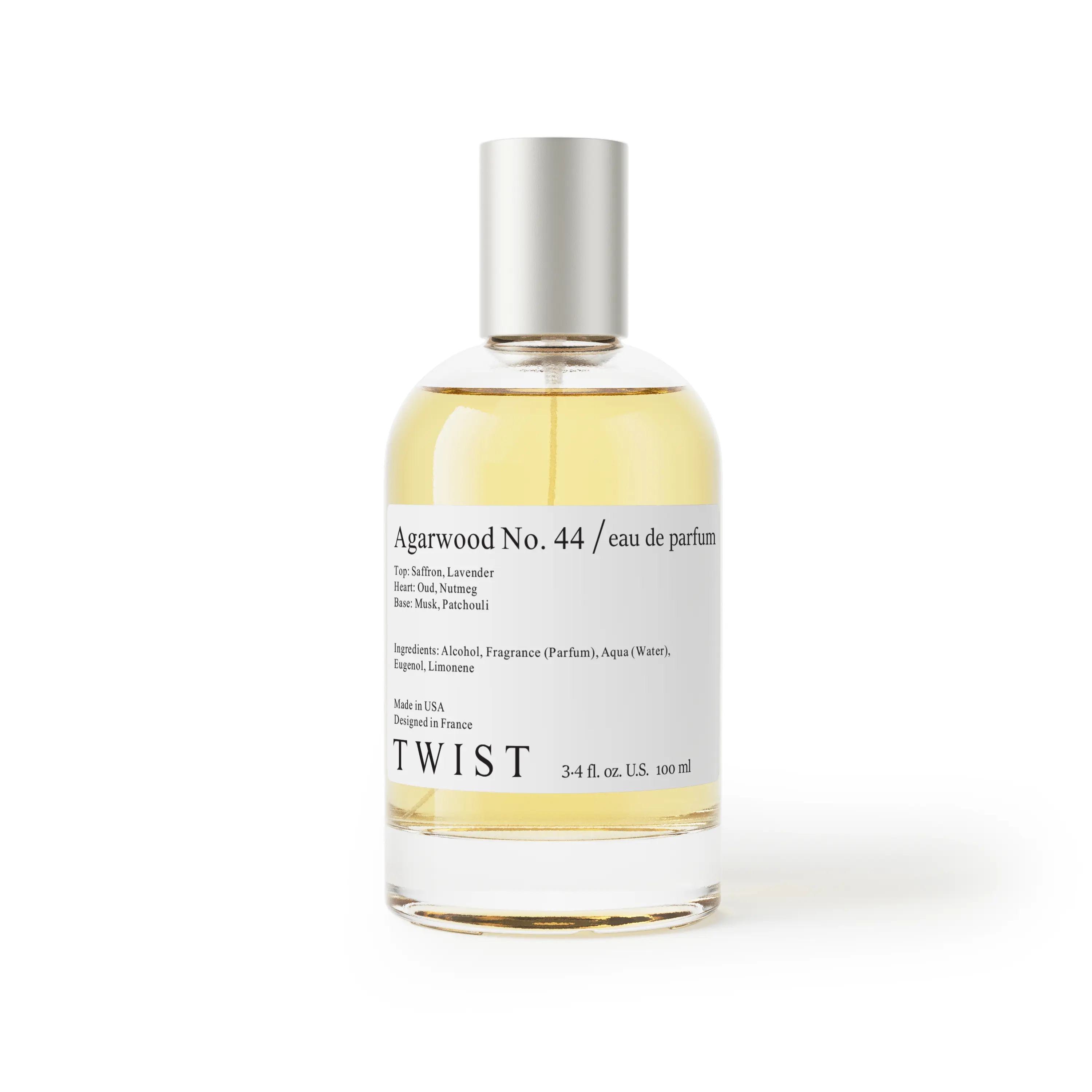 Twist Perfumes | Agarwood No. 44 | Spicy Oud Unisex Perfume | Long Lasting Fragrance