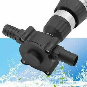 Adjustable Small Submersible Pump Portable Electric Drill Pump Oil Liquid Water Pump Mini Manual Self-priming Liquid Transfer Pump Home Garden Outdoor Tools