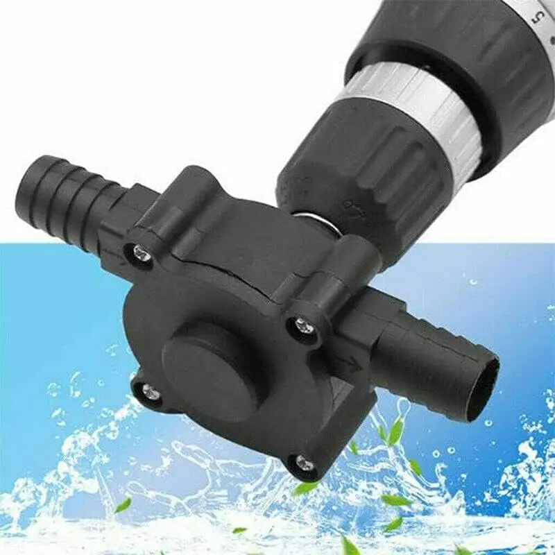 Adjustable Mini Self-Priming Plastic Body Liquid Transfer Pump - Portable Drill-Attachment Submersible Unit (1500-3500 rpm, 20-30 L/min Flow), Easy to Use, Includes Accessory Bits, Ideal for Workshop & Home Garage (Pumps & Accessories)