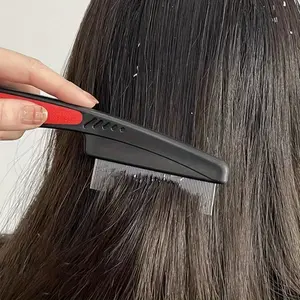 1 stainless steel encrypted tooth comb - easily removes dandruff and lice and enjoys a scalp massage - durable, hypoallergenic, professional grade cleaning comb