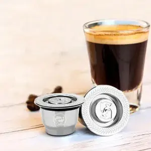 Nespresso Stainless Steel Refillable Coffee Capsule | Coffee Tamper Reusable Coffee Pod