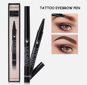 TekDeals 3D Eyebrow Tattoo Fork Pen Pencil Microblading 4Tip Brow Enhancer Waterproof