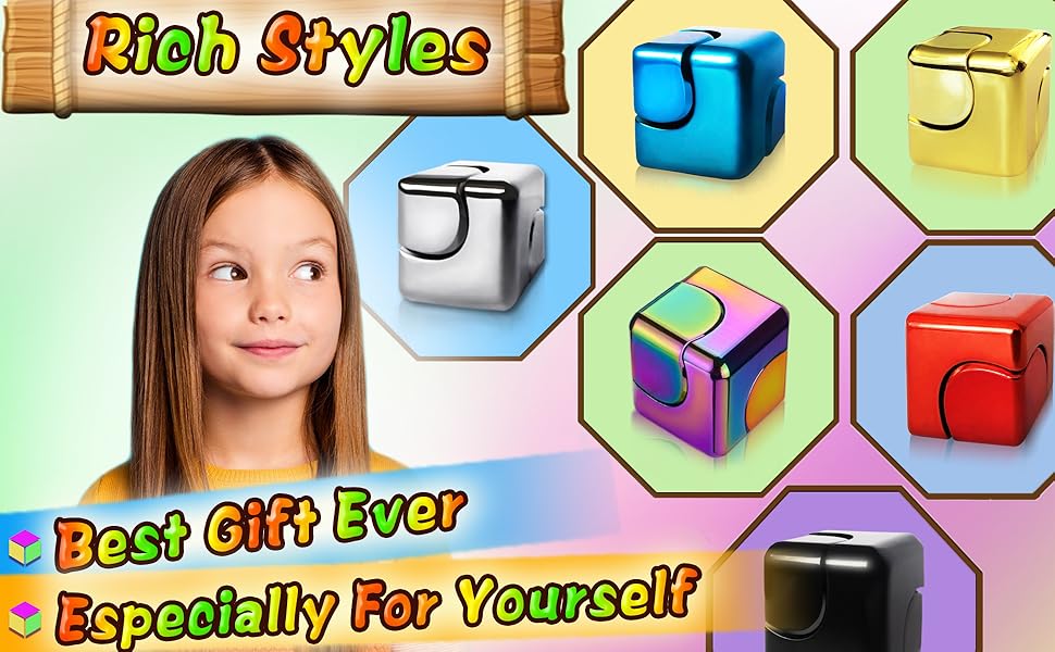 [Summervibes] Tukio 2026 Metal Fidget Spinner Cube for Adults & Teens, Anxiety Relief Desk Toy, Silent Stress Relief Sensory Fidget, ADHD Focus Tool, Cool Office Desk Gadget Gift tiktokshopbacktoschool,back to school,back to school haul