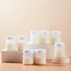 Baby Milk Storage Bottle, 4 Counts/set Reusable Milk Collection Bottle, Milk Storage Container for Home & Travel