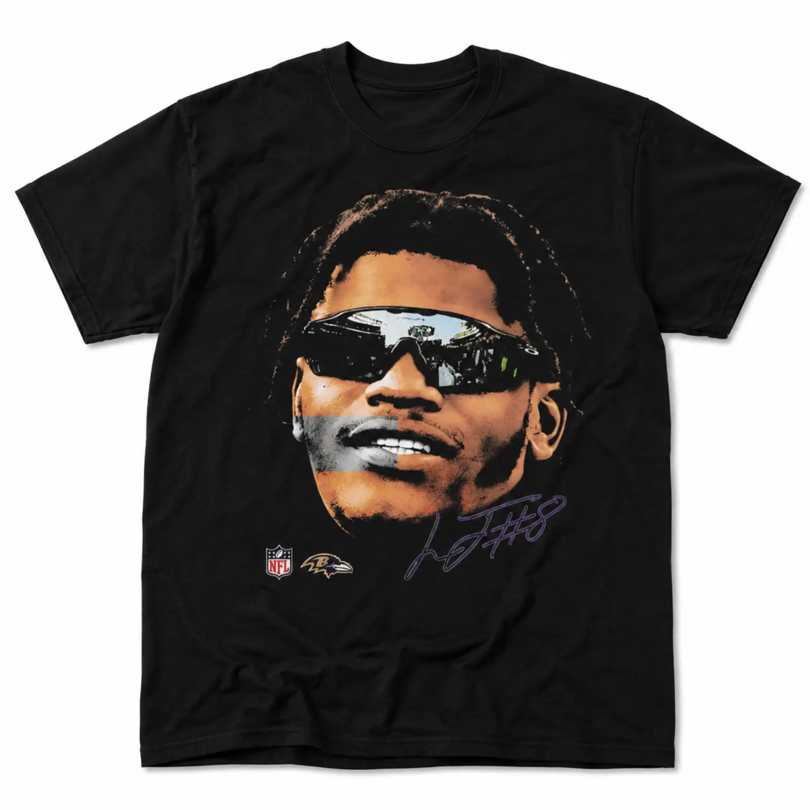 Lamar Jackson Football Adults and Youth T-shirt, teen boys clothing, Baltimore football merch, men's stuff, game day shirt, mens clothing, youth clothing, gift for him & her, streetwear, graphic tees for boys