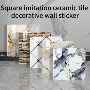 Self-Adhesive Marble Wall Tiles, 29.99cm X 29.99cm, Waterproof Scratch-Resistant Oil-Proof Decorative Stickers for Furniture Countertops Walls