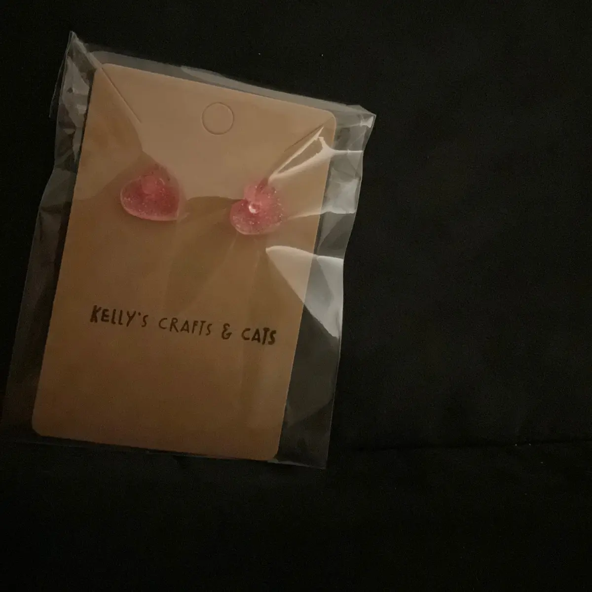 Heart stud earrings