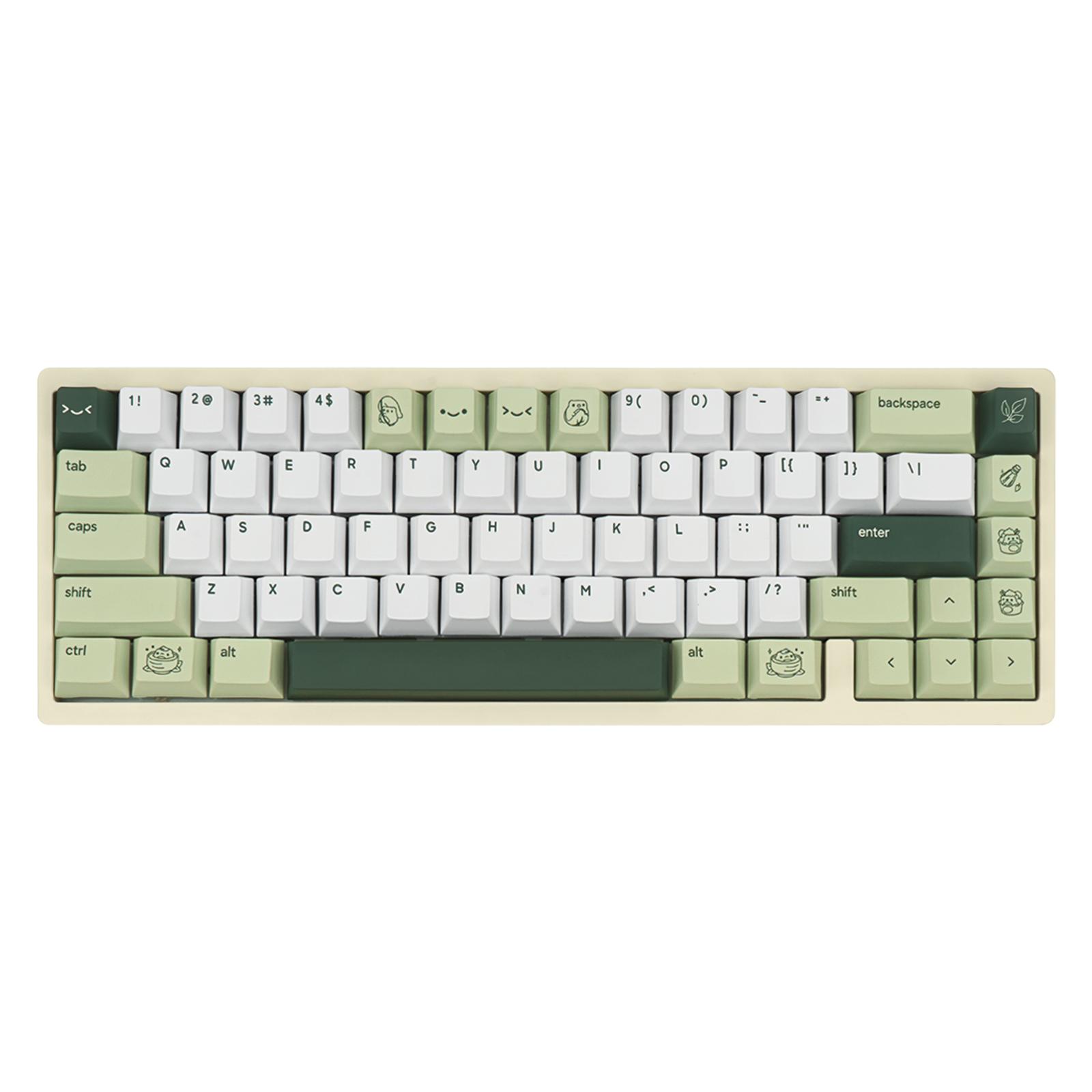 Cute Matcha Green Frog Keycaps 134 Keys-Cherry Profile Dye-Sublimation Custom Keycap-Minimalist Style PBT Key Caps for Cherry MX Switches Mechanical Gaming Keyboard 60% 75% 100% Cute Matcha Green Frog Keycaps 134 Keys-Cherry Profile Dye-Sublimation Custom Keycap-Minimalist Style PBT Key Caps for Cherry MX Switches Mechanical Gaming Keyboard 60% 75% 100%
