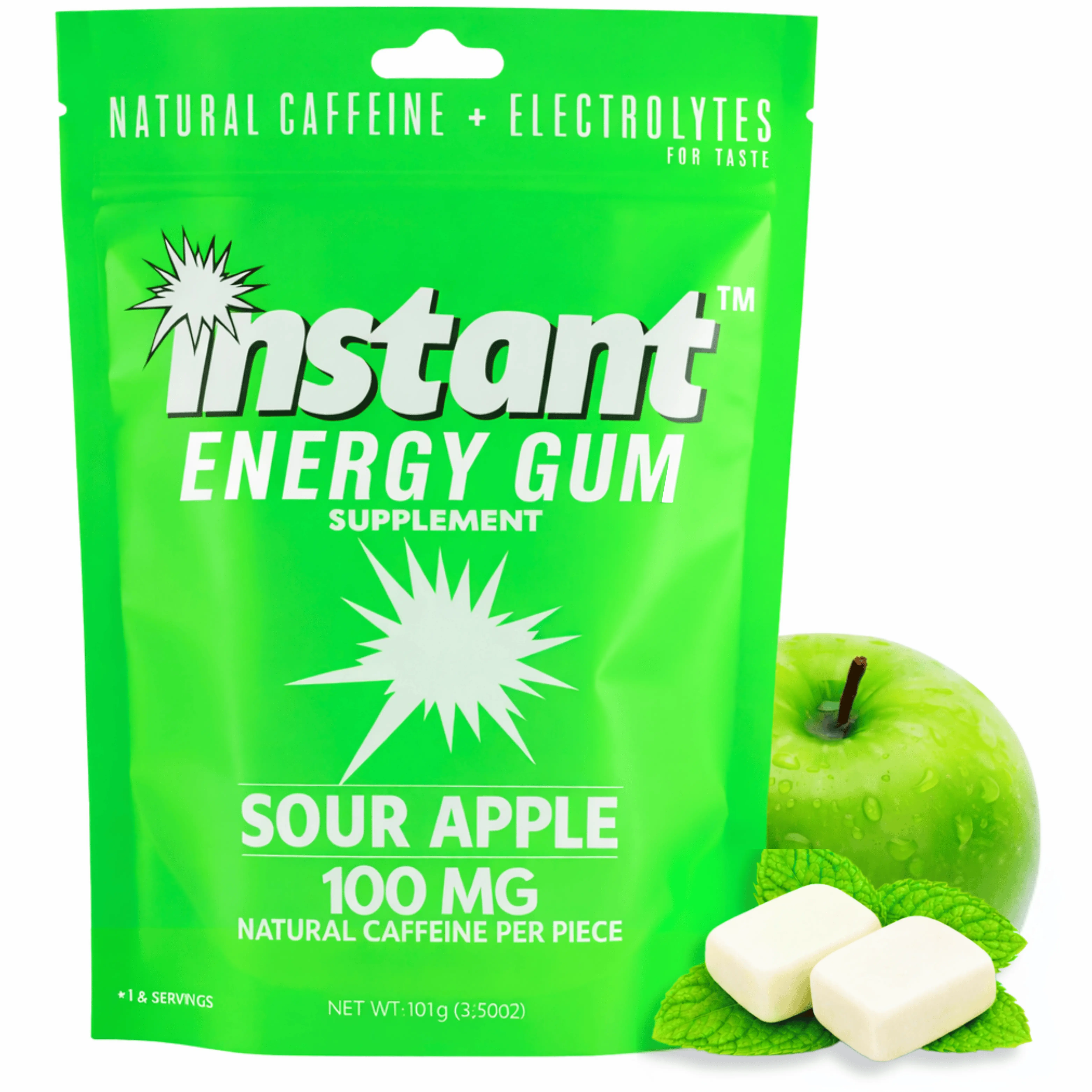 Energy Gum - Sour Apple Power Pack